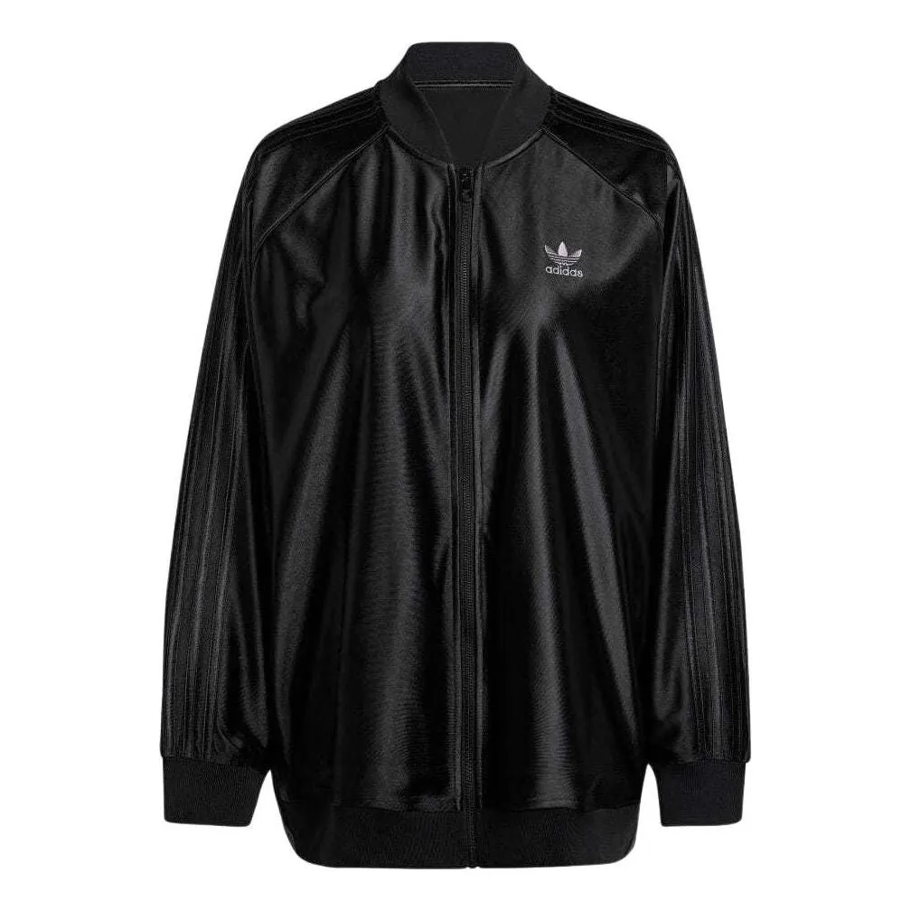 (WMNS) adidas Premium Originals Oversized SST Track Jacket 'Black' IT9724 sold by KicksCrew