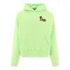 Palm Angels Douby Logo Printed Cotton Hoodie 'Bright Green' PMBB058E23FLE0035037 sold by KicksCrew