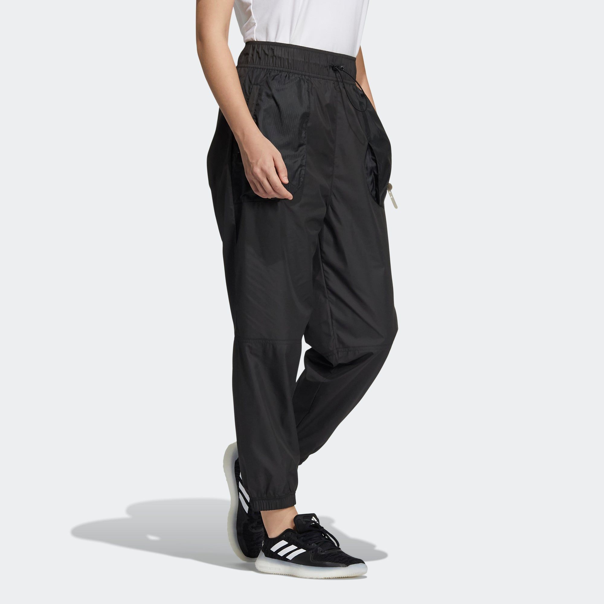 (WMNS) Adidas Woven Pants 'Black' HA3630 sold by KicksCrew product image thumbnail 4