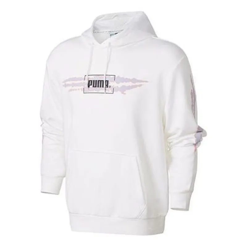 Puma Tie Dye Hoodie 'White Black Purple' 598504-02 sold by KicksCrew