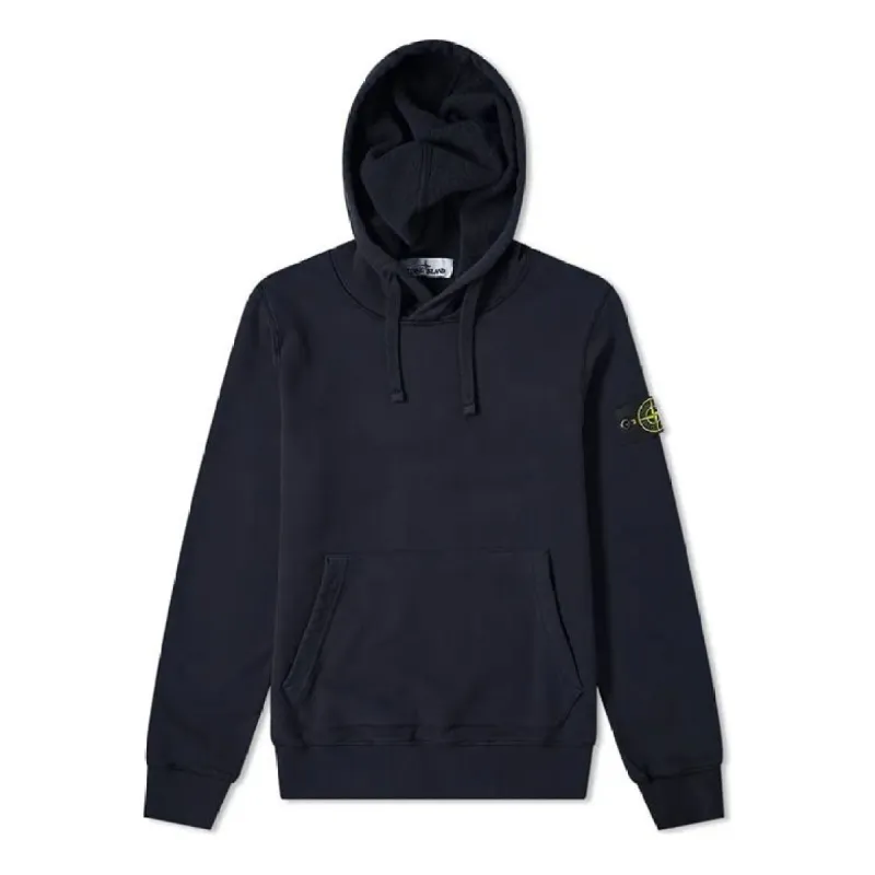 STONE ISLAND Garment Dyed Popover Jacket 'Navy' 731564120-V0020 sold by KicksCrew