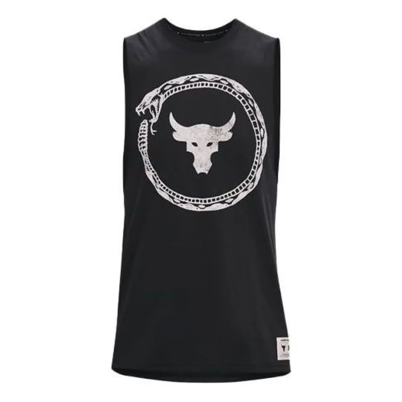 Under Armour Project Rock Same Game Tank Top 'Black White' 1361722-001 sold by KicksCrew