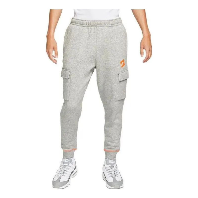 Nike Sportswear Just Do It Fleece Cargo Pants 'Dark Heather Grey' DD6268-063 sold by KicksCrew