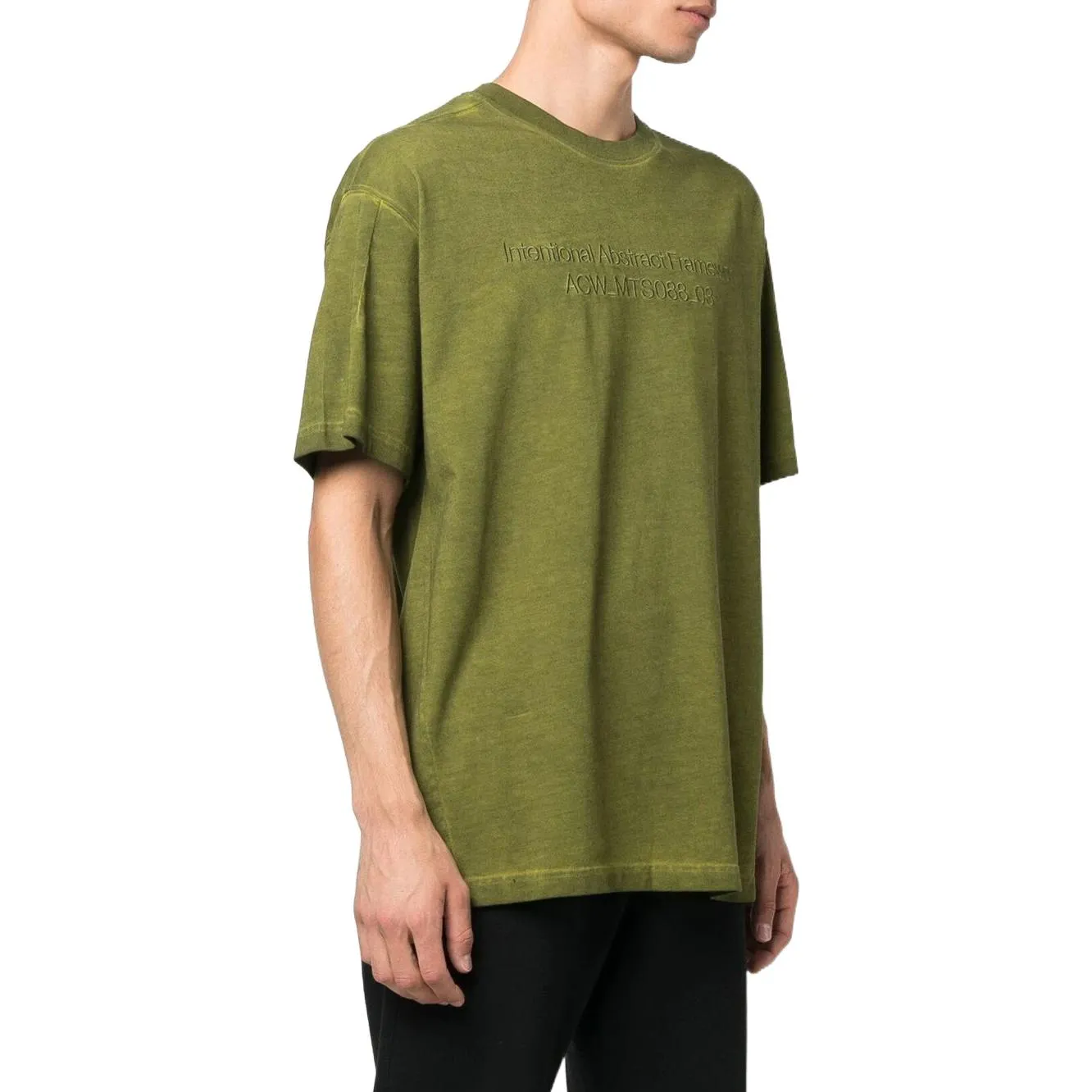 A-COLD-WALL* Logo T-shirt 'Army Green' ACWMTS088-MLGR sold by KicksCrew product image thumbnail 3