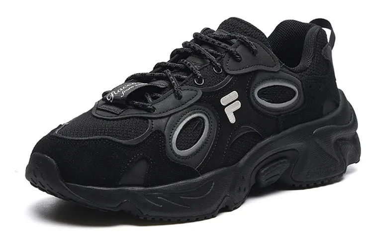 (WMNS) FILA FUSION Raccoon Sneakers 'Black White Grey' T12W217314FBK sold by KicksCrew product image thumbnail 3