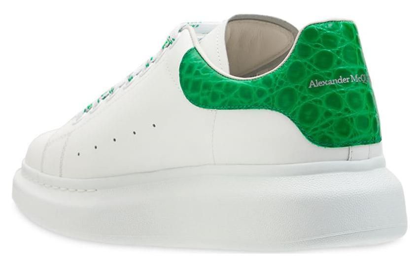 Alexander McQueen Oversized Sneaker 'White Green Crocodile' 625162WHYB89409 sold by KicksCrew product image thumbnail 3