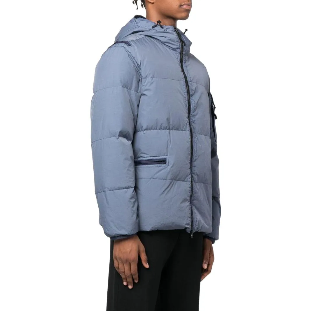 STONE ISLAND Crinkle Reps Down Jacket 'Dark Blue' 771540223-V0024 sold by KicksCrew product image thumbnail 3