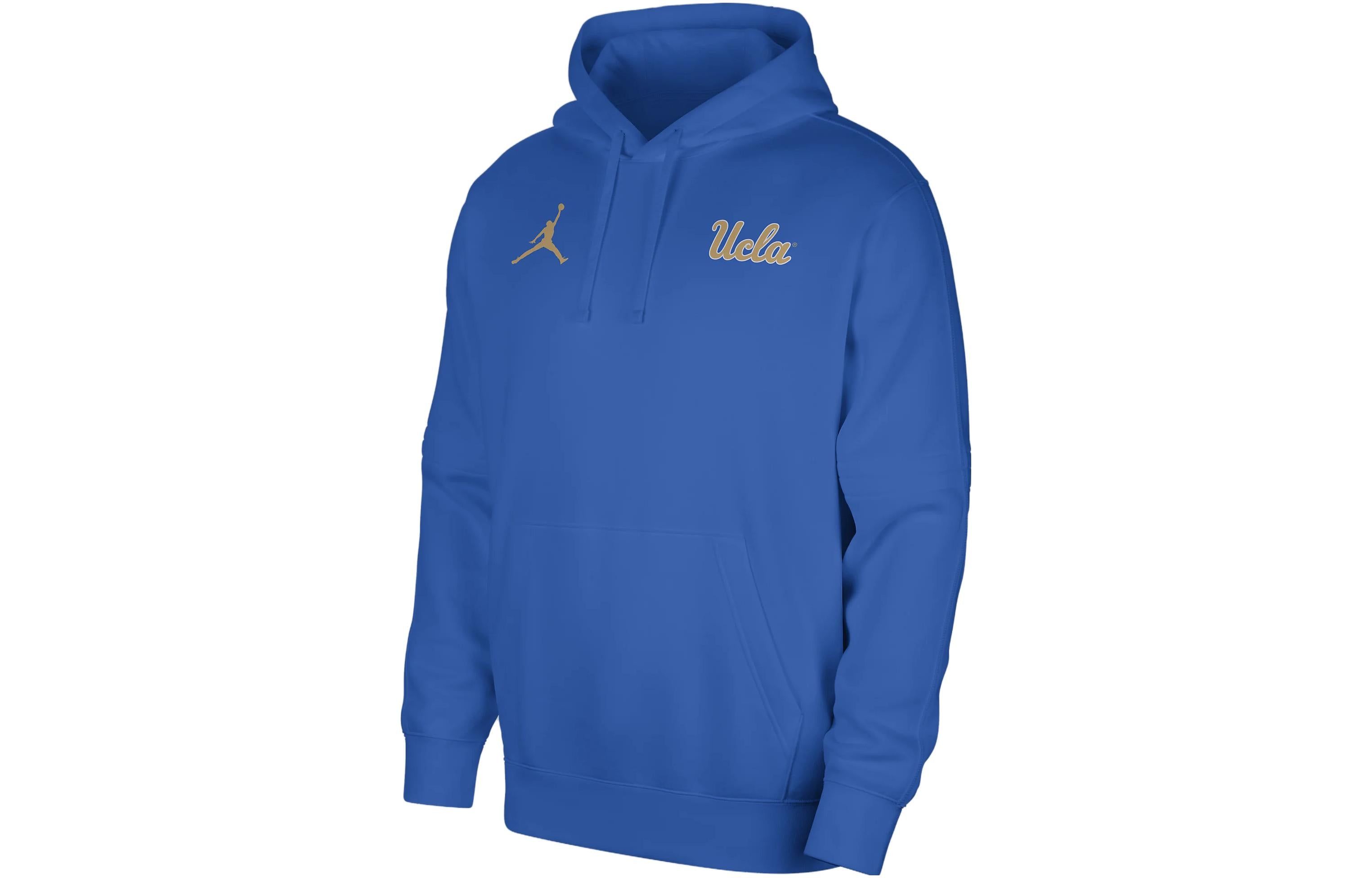 Air Jordan UCLA Club Fleece College Pullover Hoodie 'Blue Gold' DZ8785-403 sold by KicksCrew product image thumbnail 2