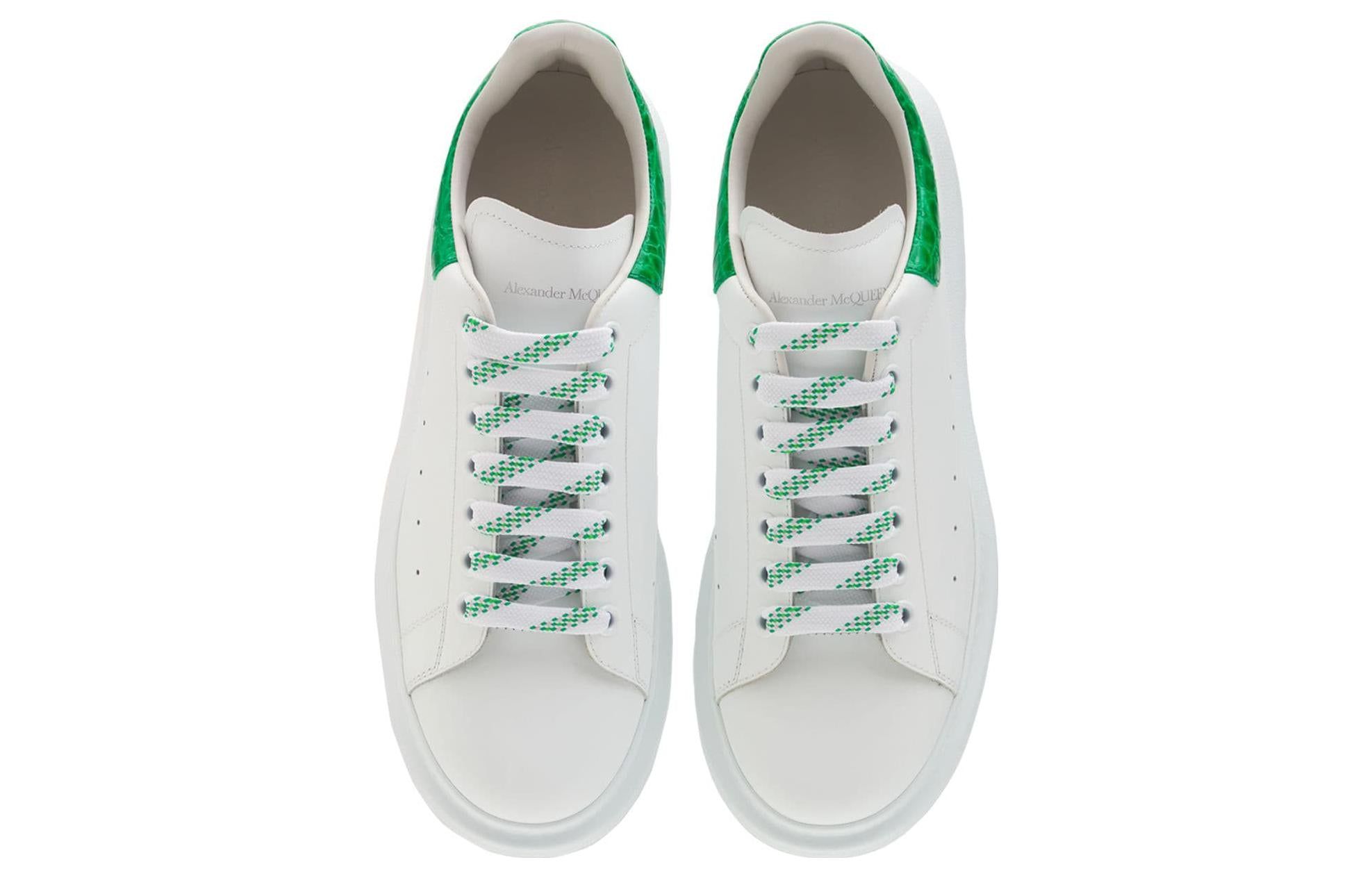 Alexander McQueen Oversized Sneaker 'White Green Crocodile' 625162WHYB89409 sold by KicksCrew product image thumbnail 5