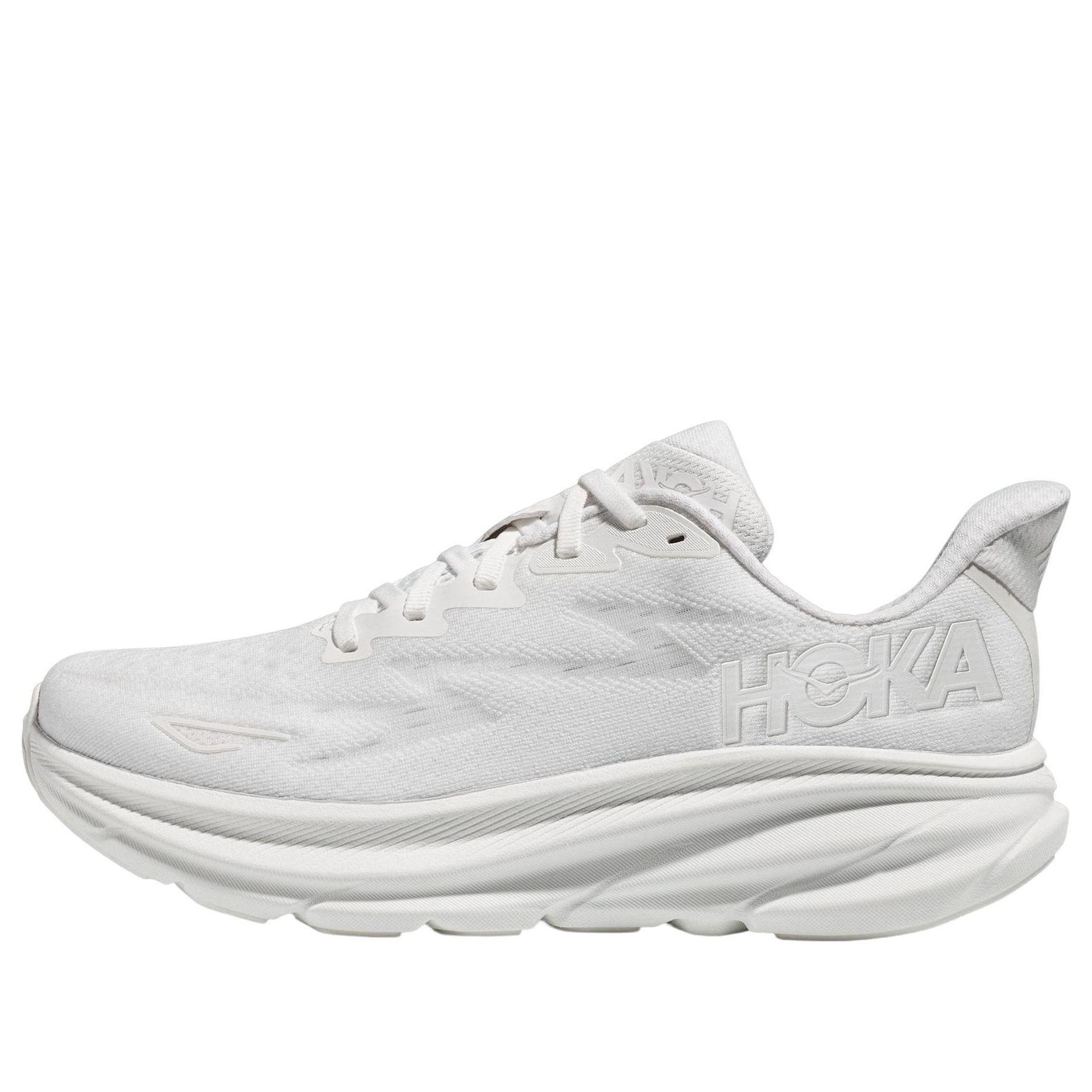 (WMNS) Hoka One One Clifton 9 Wide 'Triple White' 1132211-WWH sold by KicksCrew