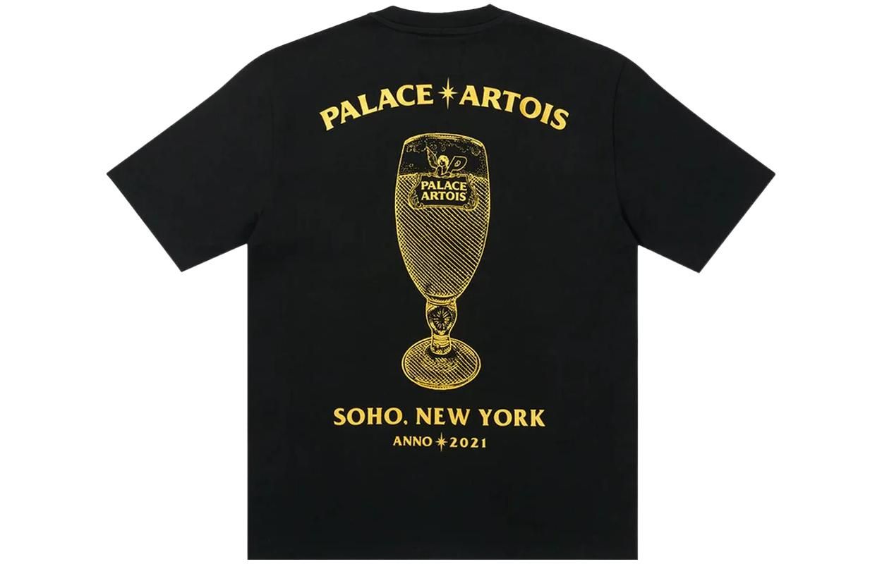 Palace X Stella Artois FW21 T-Shirt 'Black' P21STTS003 sold by KicksCrew product image thumbnail 2
