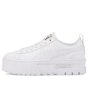 (GS) Puma Mayze Leather 'White Team Gold' 384527-01 sold by KicksCrew