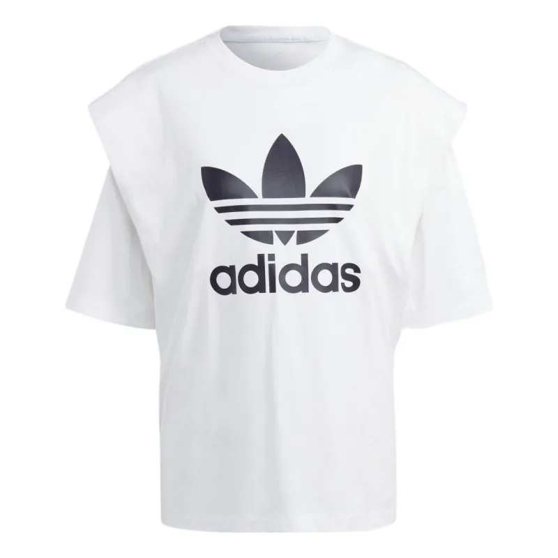 (WMNS) adidas Always Original T-Shirt 'White Black' IC8806 sold by KicksCrew
