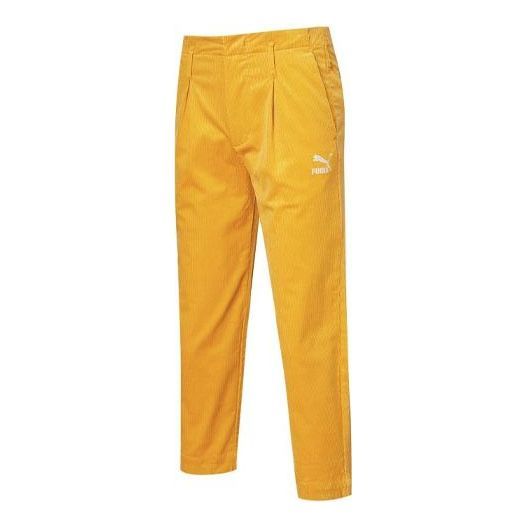 Puma Corduroy Woven Pants 'Yellow' 534967-37 sold by KicksCrew