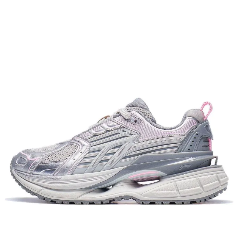 (WMNS) Li-Ning Starlit 5 'Silver Grey Pink' AGCT352-3 sold by KicksCrew