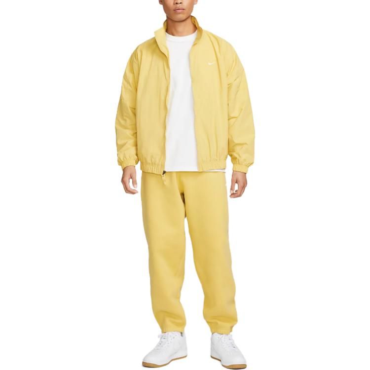 Nike Solo Swoosh Zipped Jacket 'Yellow' DQ5201-700 sold by KicksCrew product image thumbnail 3