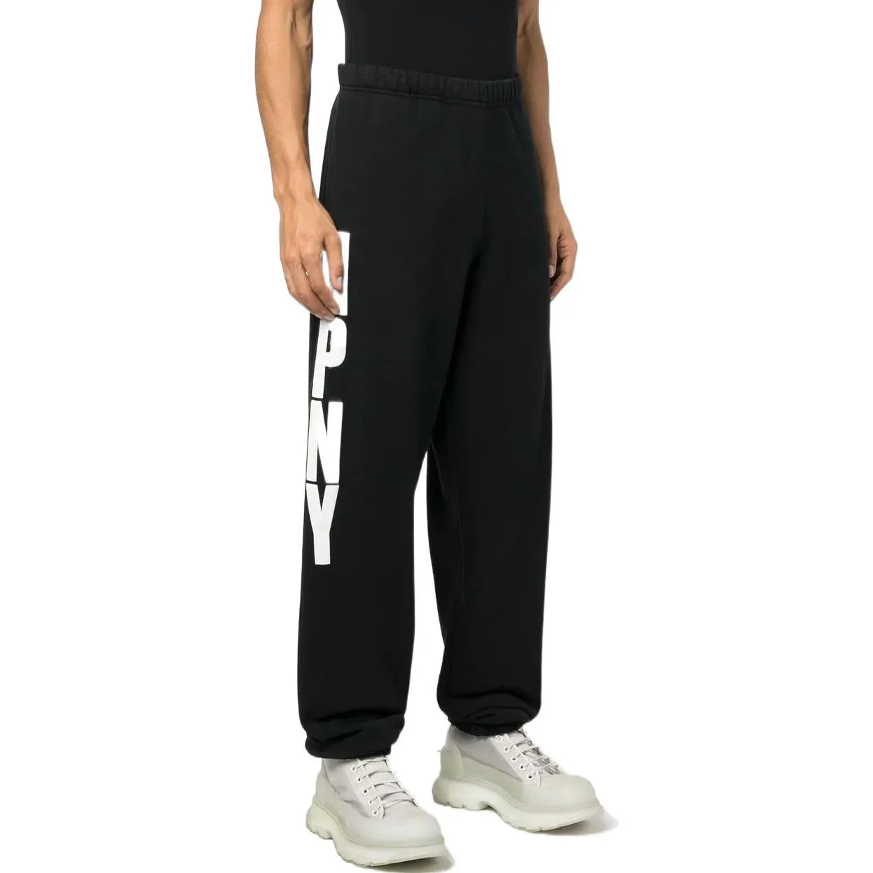 HERON PRESTON SS23 HPNY Sweat Pants 'Black White' HMCH027C99JER0021001 sold by KicksCrew product image thumbnail 3