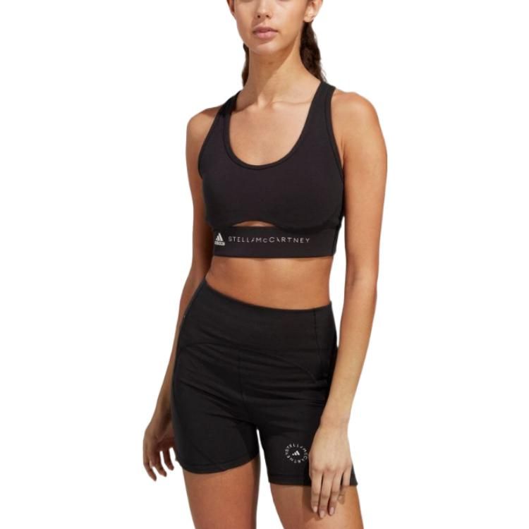(WMNS) adidas Truestrength Medium Support Bra 'Black' HR2192 sold by KicksCrew product image thumbnail 3