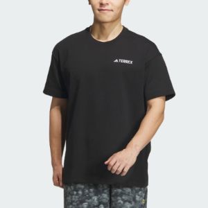 adidas National Geographic AEROREADY Graphic Tee 'Black' IS9515 sold by KicksCrew