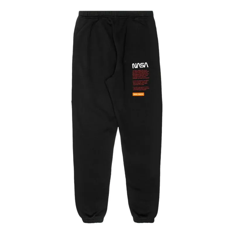 HERON PRESTON x NASA Facts Slim Pants 'Black' HMCH005F198080201088 sold by KicksCrew