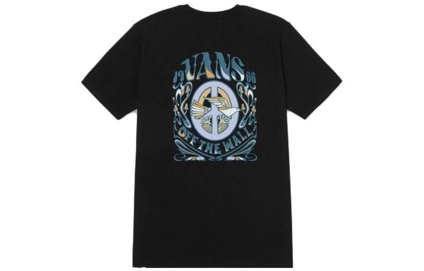 (WMNS) Vans Peace GFX Tee 'Black' VN00092ZBLK1 sold by KicksCrew product image thumbnail 2