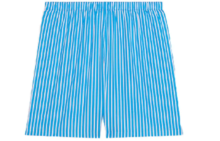 Balenciaga FW21 Striped Shorts 'Blue' 6583964A8B74900 sold by KicksCrew product image thumbnail 2