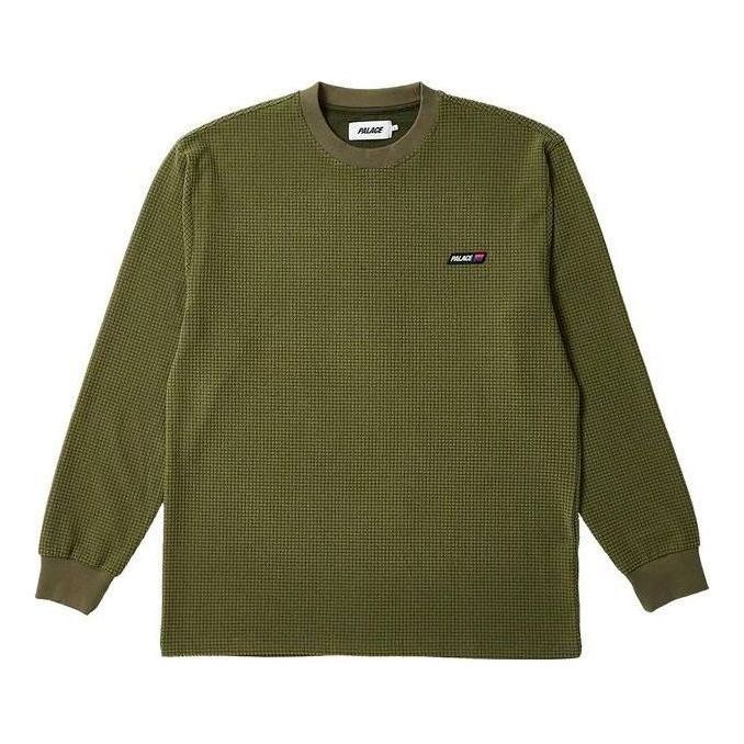 Palace Grid Thermal Longsleeve 'Dark Green Light Green' P25ES052 sold by KicksCrew