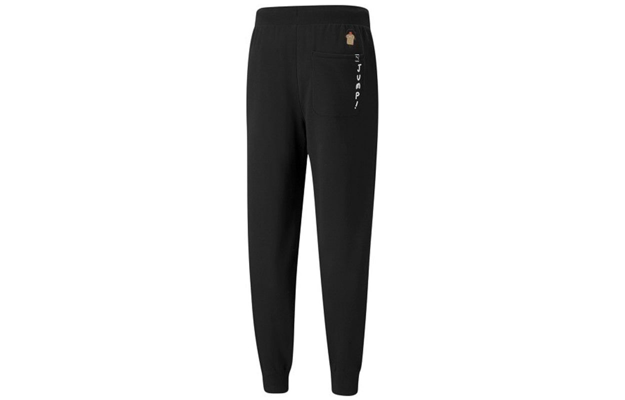 Puma Logo Club Sweatpants 'Black' 533202-01 sold by KicksCrew product image thumbnail 2