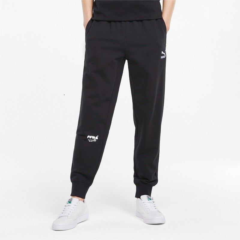Puma Logo Club Sweatpants 'Black' 533202-01 sold by KicksCrew product image thumbnail 3