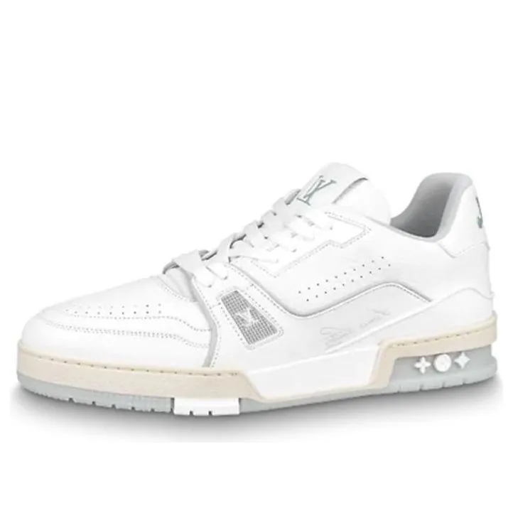 LOUIS VUITTON LV Trainers 'White Grey' 1A8WAV sold by KicksCrew