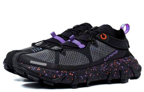 (WMNS) Li-Ning WuXing Paris Fashion Week SS21 'Black Purple' AGBR056-2 sold by KicksCrew