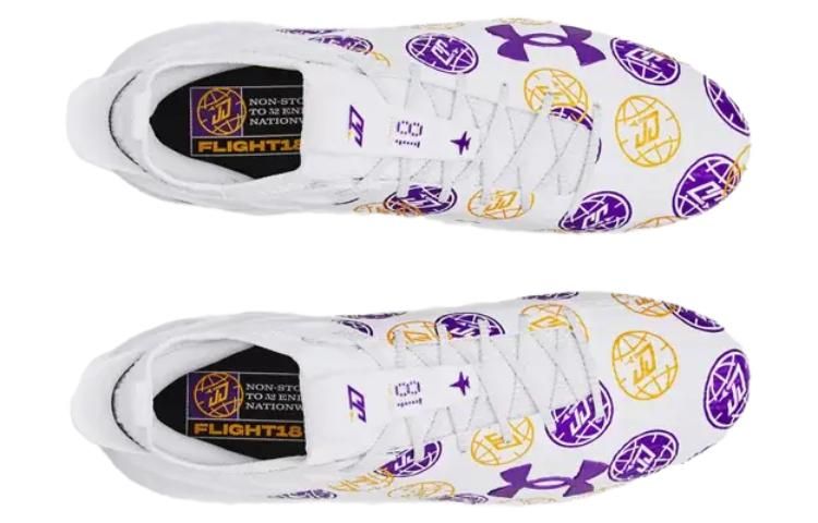 Under Armour Blur Smoke 2.0 MC Football Cleats 'White Purple' 3028625-100 sold by KicksCrew product image thumbnail 4