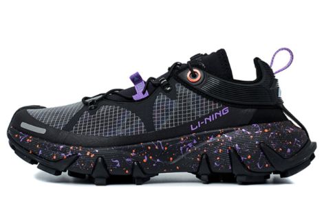 (WMNS) Li-Ning WuXing Paris Fashion Week SS21 'Black Purple' AGBR056-2 sold by KicksCrew