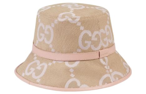 (WMNS) Gucci Jumbo GG Bucket Hat 'Beige Light Pink' 730336-3HAPT-8872 sold by KicksCrew