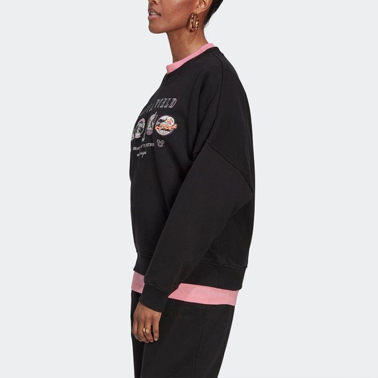 (WMNS) Adidas Loose Disney Sweatshirt 'Black' HL9056 sold by KicksCrew product image thumbnail 4