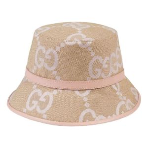 (WMNS) Gucci Jumbo GG Bucket Hat 'Beige Light Pink' 730336-3HAPT-8872 sold by KicksCrew