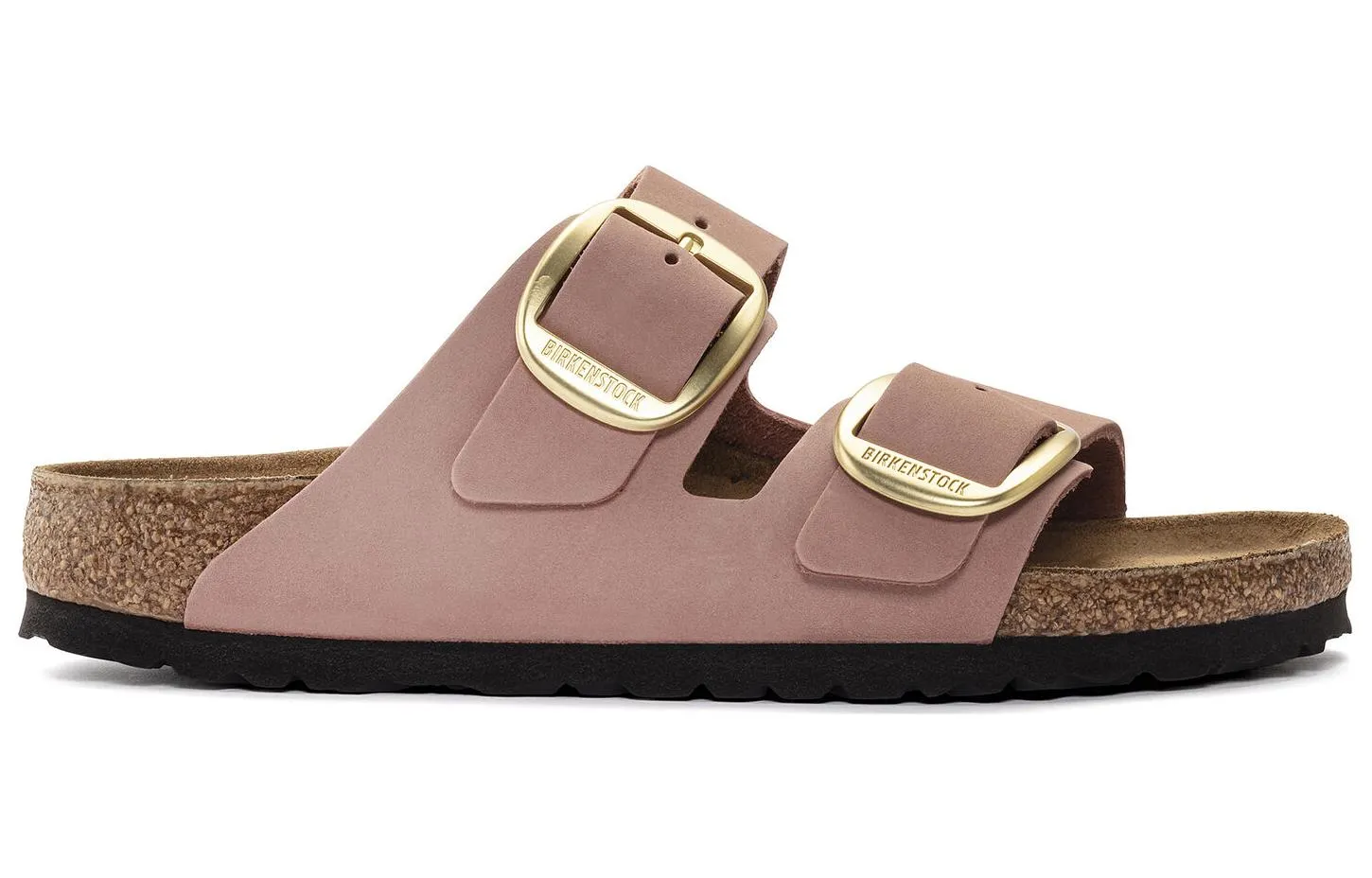 (WMNS) Birkenstock Arizona Big Buckle Nubuck Leather Narrow Fit Sandals 'Old Rose' 1024074 sold by KicksCrew product image thumbnail 2