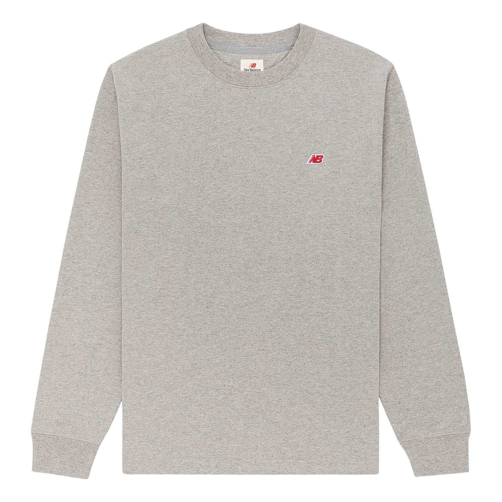 New Balance MADE in USA Core Long Sleeve T-Shirt 'Athletic Grey' MT21542-AG sold by KicksCrew