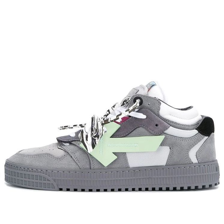 Off-White Off-Court Low Top Sneaker 'Grey White Green' OMIA151F20LEA0010551 sold by KicksCrew