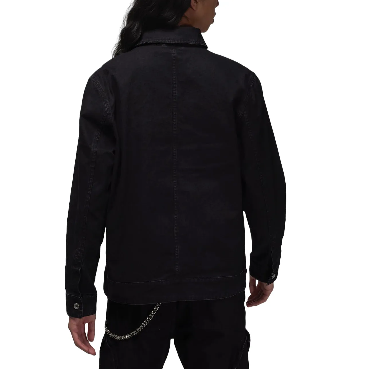 Air Jordan Essentials Chicago Jacket Asia Sizing 'Black' FN4528-010 sold by KicksCrew product image thumbnail 2