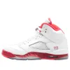 (GS) Air Jordan 5 Retro 'White Fire Red' 440892-101 sold by KicksCrew