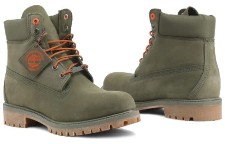 Timberland Premium 6 Inch Waterproof Boots 'Dark Green' A1QY1W sold by KicksCrew product image thumbnail 3