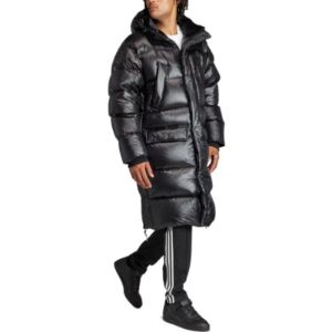 adidas Long Down Puffer Jacket 'Black' IR7135 sold by KicksCrew