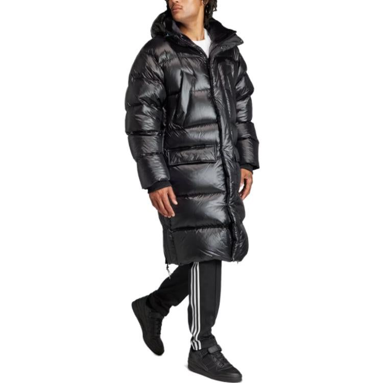 adidas Long Down Puffer Jacket 'Black' IR7135 sold by KicksCrew product image thumbnail 4