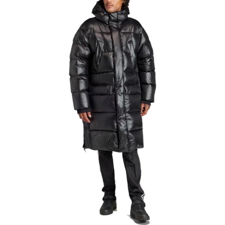 adidas Long Down Puffer Jacket 'Black' IR7135 sold by KicksCrew product image thumbnail 2