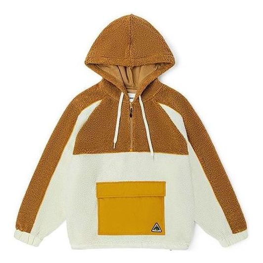 (WMNS) Vans Casual Half-Zip Hoodie 'Brown White' VN0A5F6E3KS sold by KicksCrew