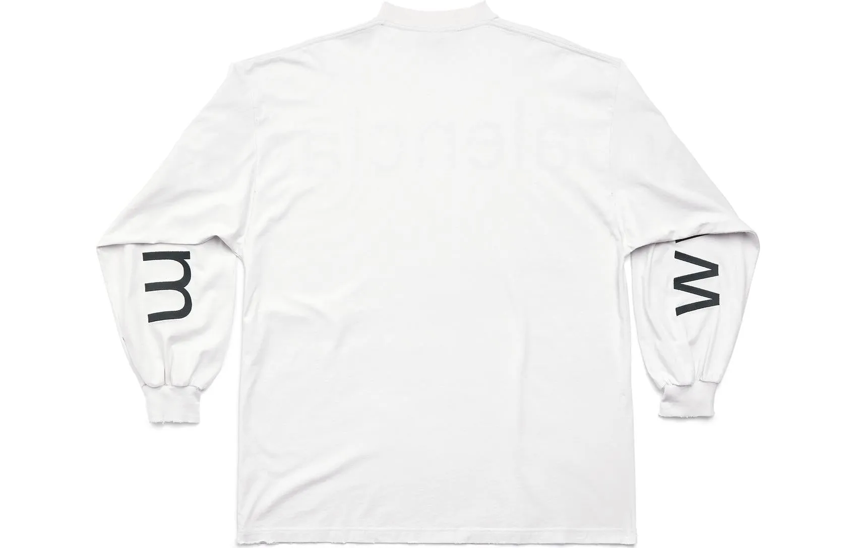 Balenciaga Bal.com Long Sleeve T-shirt Oversized 'White' 739027TOVO19081 sold by KicksCrew product image thumbnail 2