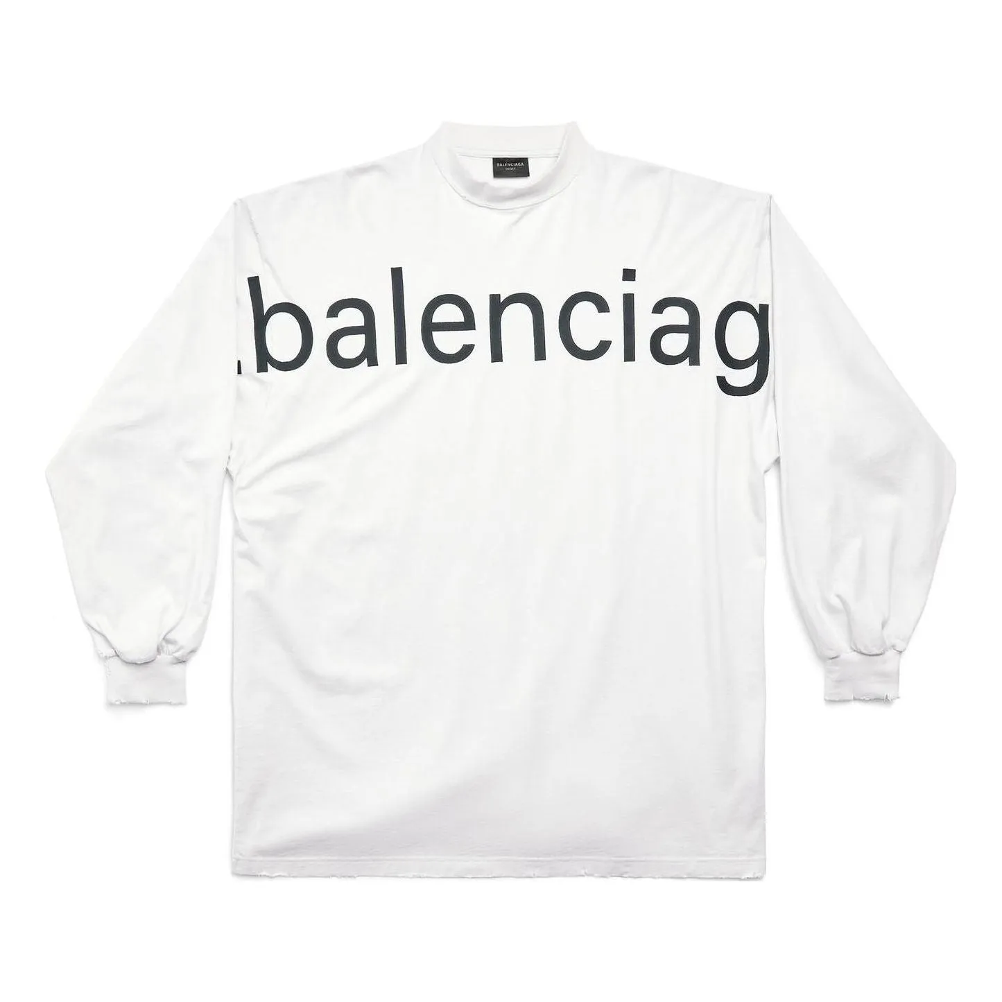 Balenciaga Bal.com Long Sleeve T-shirt Oversized 'White' 739027TOVO19081 sold by KicksCrew