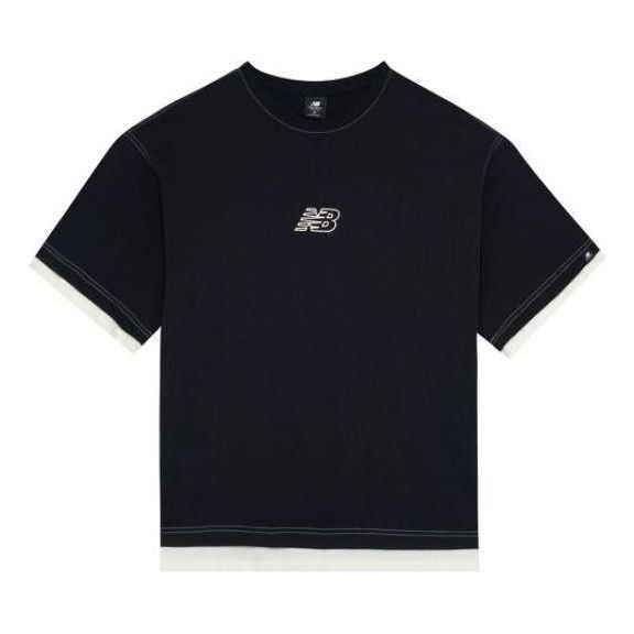 New Balance Essentials Logo T-shirt 'Black' AMT22363-BK sold by KicksCrew