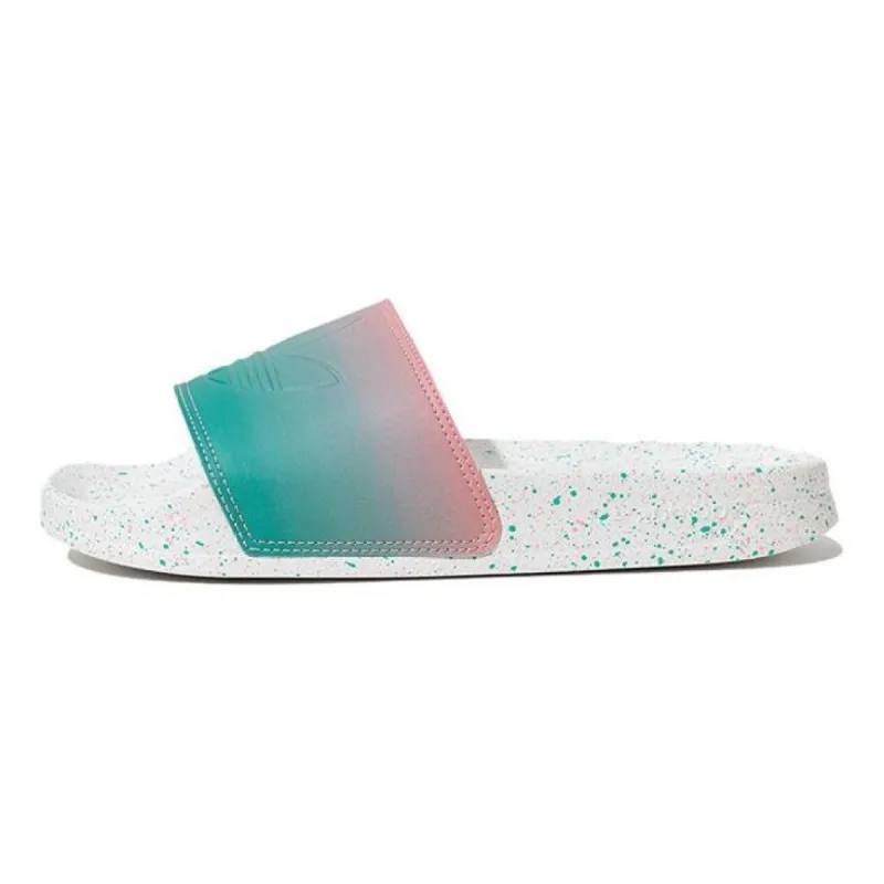 (GS) Adidas Originals Adilette Lite Slides 'Pink White Teal' GX2104 sold by KicksCrew